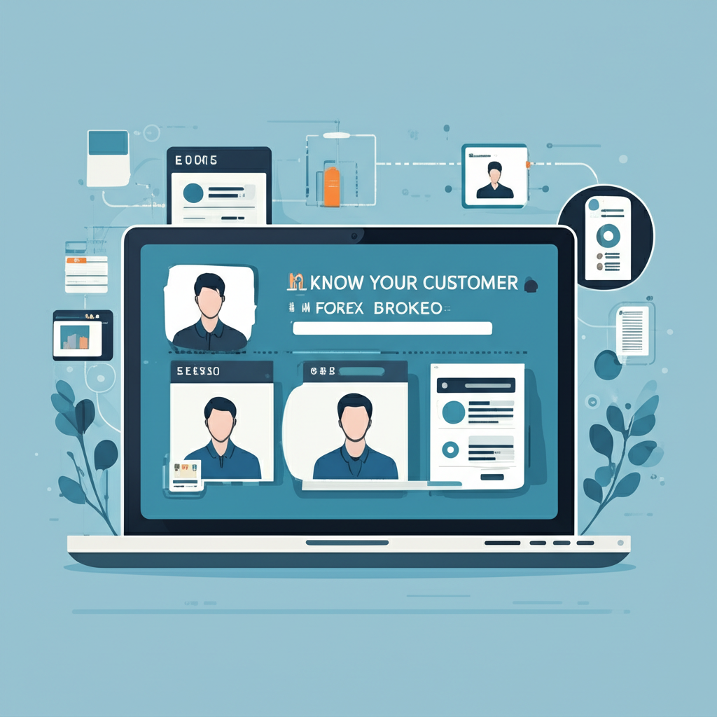 ภาพประกอบกระบวนการ e-KYC แบบอิเล็กทรอนิกส์สำหรับโบรกเกอร์ฟอเร็กซ์