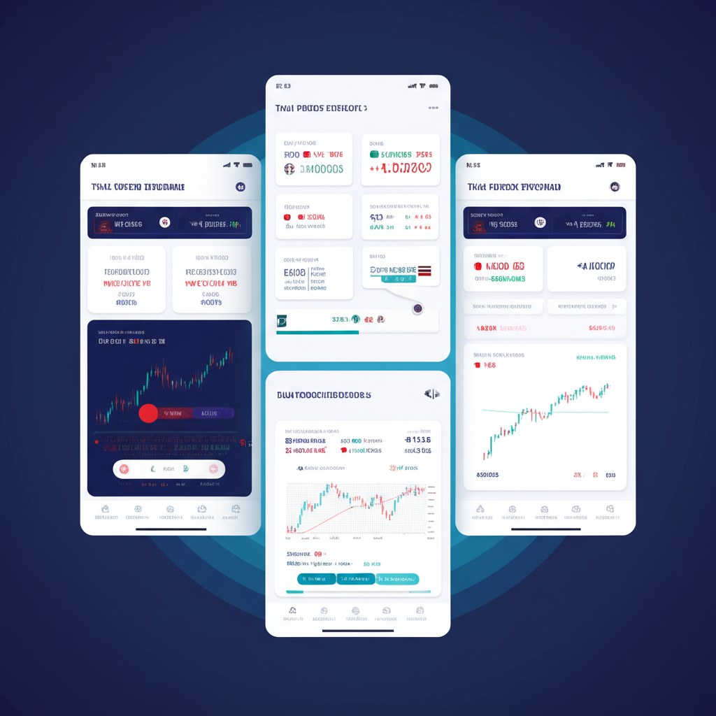 illustration of Thai Forex trading app