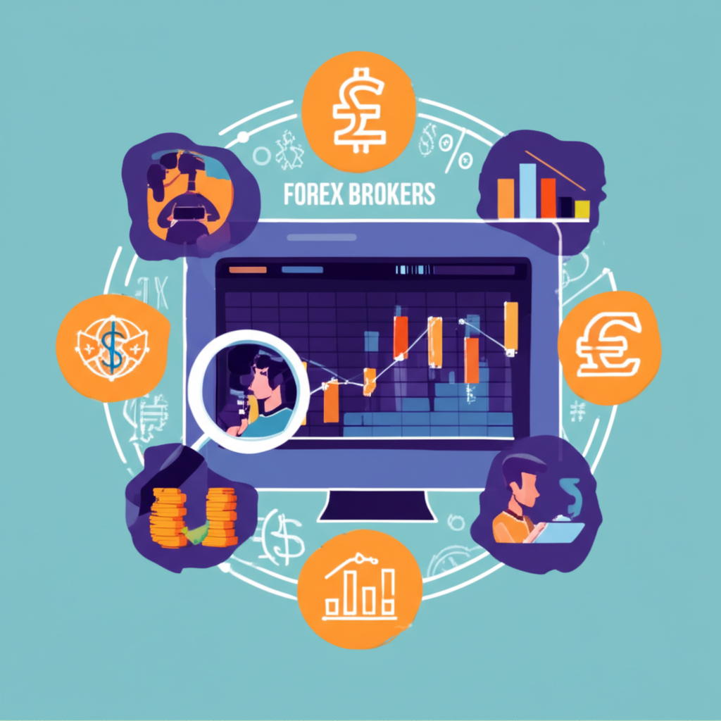 illustration of forex brokers