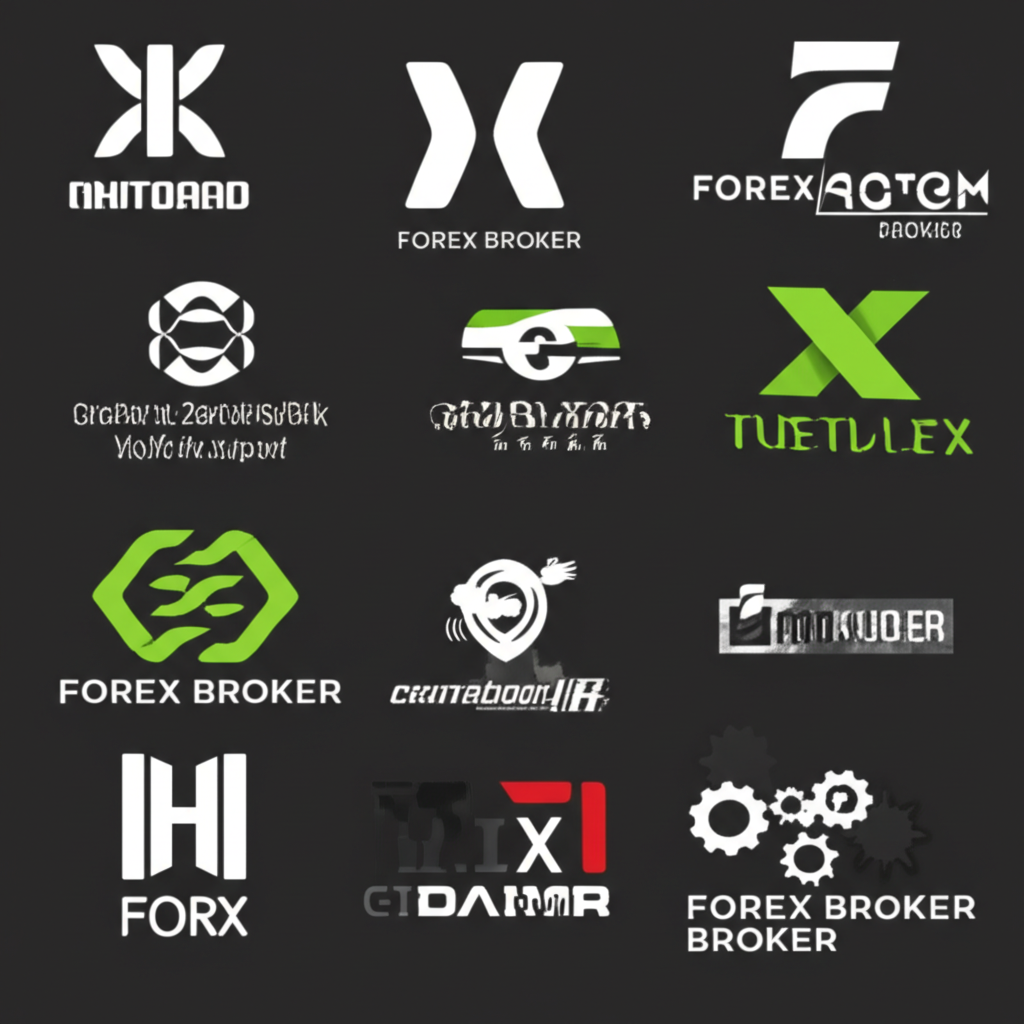 โลโก้โบรกเกอร์ฟอเร็กซ์ชั้นนำ ได้แก่ Moneta Markets, Exness, Pepperstone, XM และ IC Markets