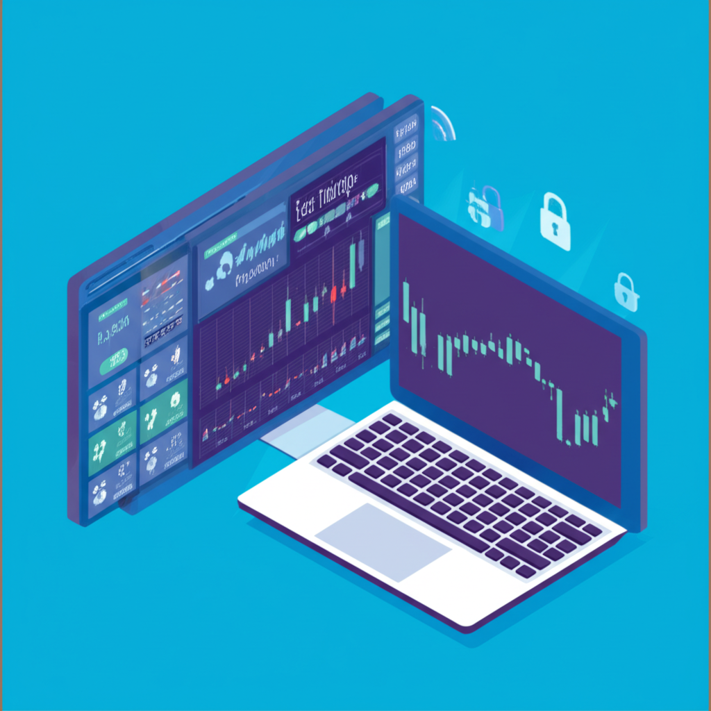 Illustration of a secure forex trading platform