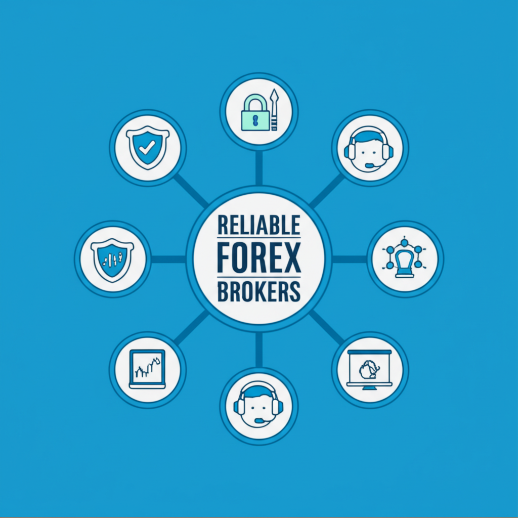 visual representation of reliable forex brokers